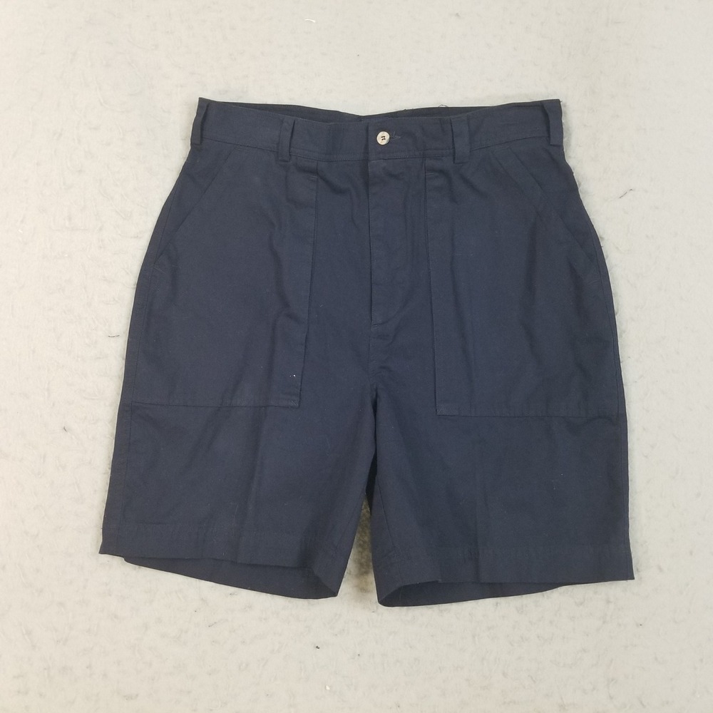 Enro Shorts Mens 34 Navy Blue 606120 Utility Cotton Patch Pocket Chino Workwear
